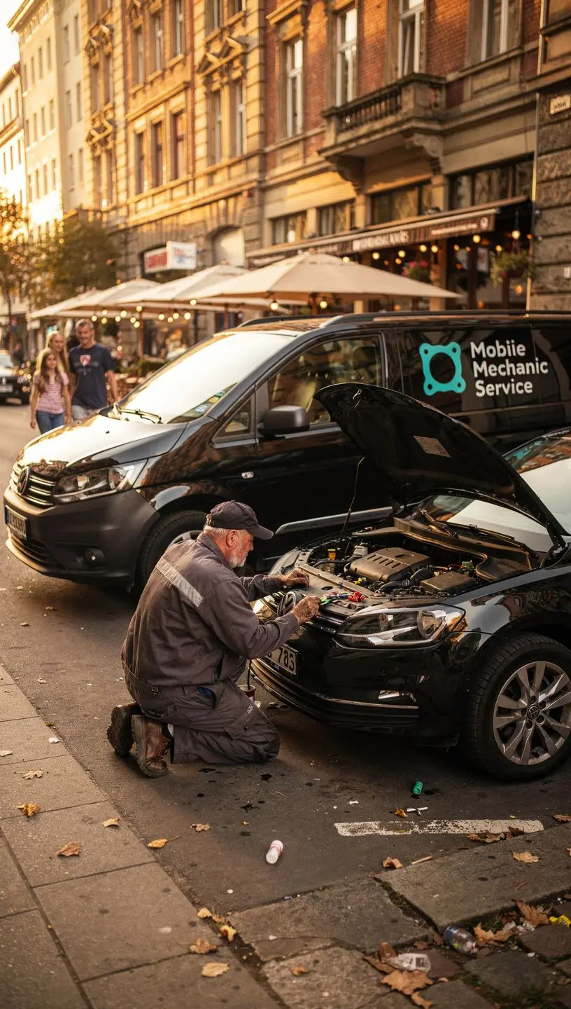 Motorschaden wird von mobilem Mechaniker professionell und transparent vor Ort behoben.